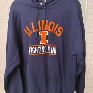 ILLINIOIS Hanes Navy Blue Hoodie